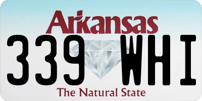 AR license plate 339WHI