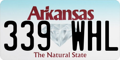 AR license plate 339WHL