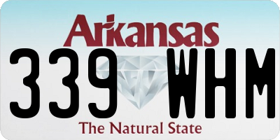 AR license plate 339WHM