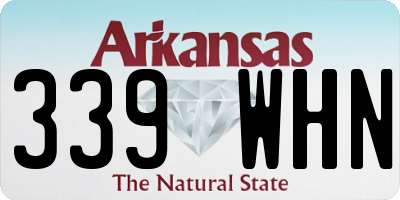 AR license plate 339WHN