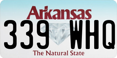 AR license plate 339WHQ