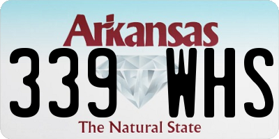 AR license plate 339WHS