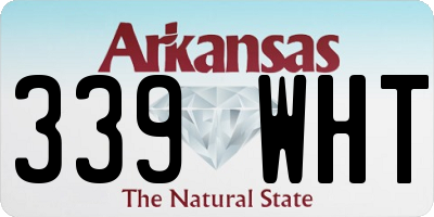 AR license plate 339WHT