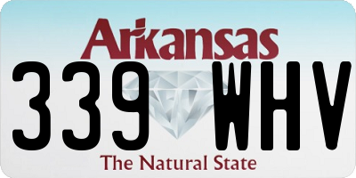 AR license plate 339WHV