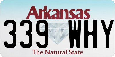 AR license plate 339WHY