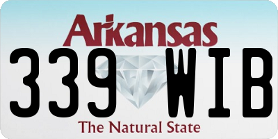 AR license plate 339WIB