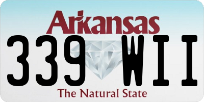 AR license plate 339WII