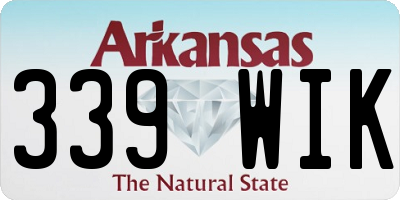 AR license plate 339WIK