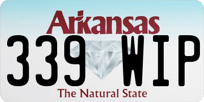 AR license plate 339WIP