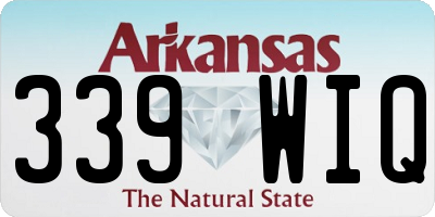 AR license plate 339WIQ