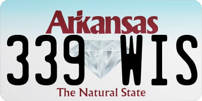 AR license plate 339WIS
