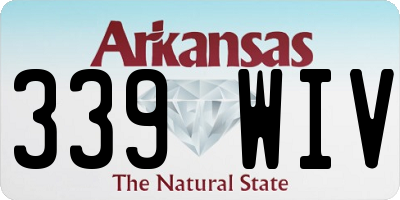 AR license plate 339WIV