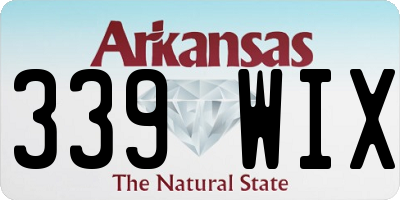 AR license plate 339WIX