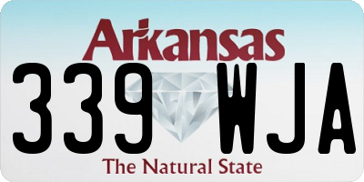 AR license plate 339WJA