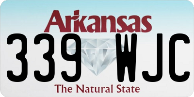 AR license plate 339WJC