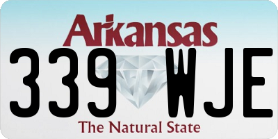 AR license plate 339WJE