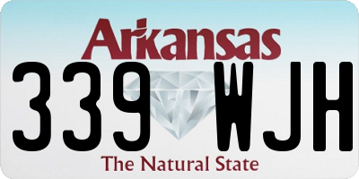 AR license plate 339WJH