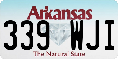 AR license plate 339WJI