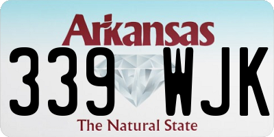 AR license plate 339WJK