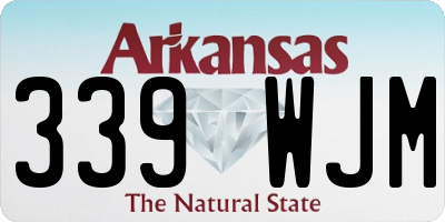 AR license plate 339WJM