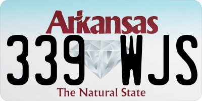 AR license plate 339WJS