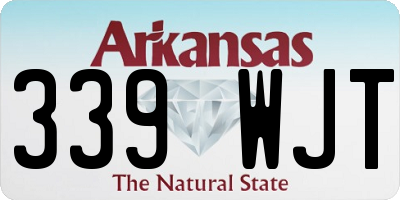 AR license plate 339WJT