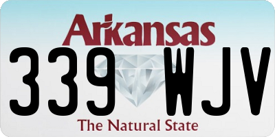 AR license plate 339WJV