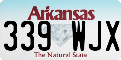 AR license plate 339WJX