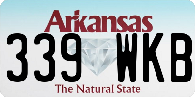 AR license plate 339WKB