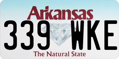 AR license plate 339WKE