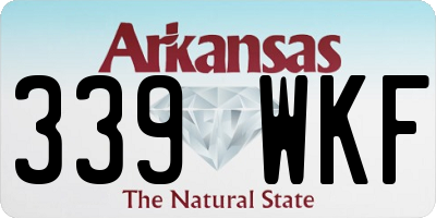 AR license plate 339WKF