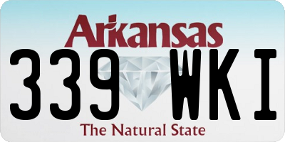 AR license plate 339WKI