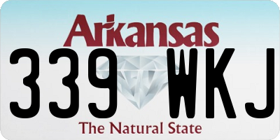 AR license plate 339WKJ