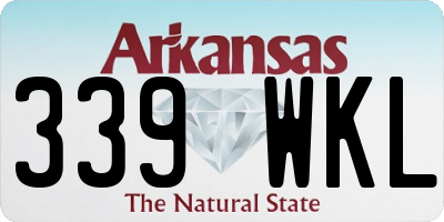 AR license plate 339WKL