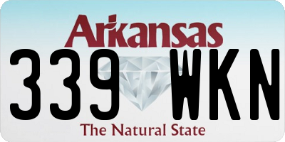 AR license plate 339WKN
