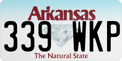 AR license plate 339WKP