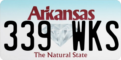 AR license plate 339WKS