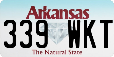 AR license plate 339WKT
