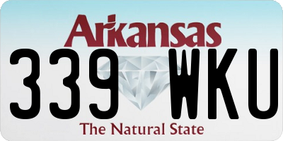 AR license plate 339WKU