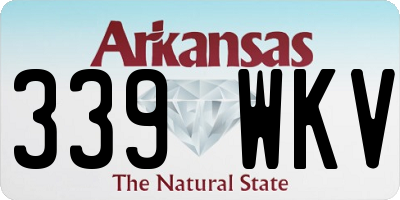 AR license plate 339WKV