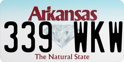 AR license plate 339WKW