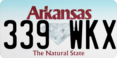 AR license plate 339WKX