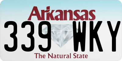 AR license plate 339WKY