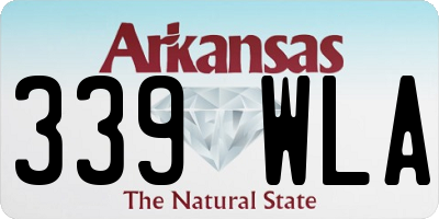 AR license plate 339WLA