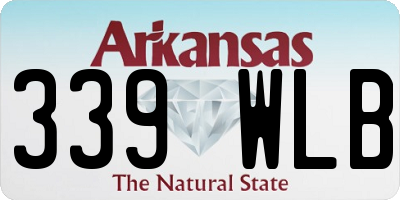 AR license plate 339WLB