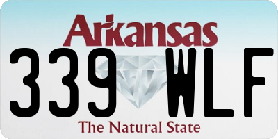 AR license plate 339WLF