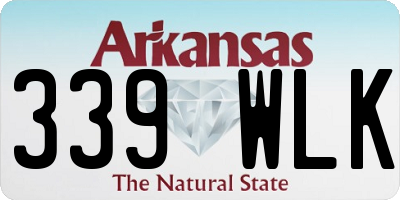 AR license plate 339WLK