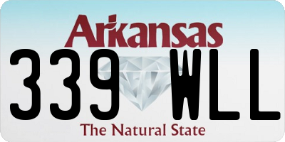 AR license plate 339WLL