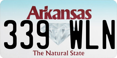 AR license plate 339WLN