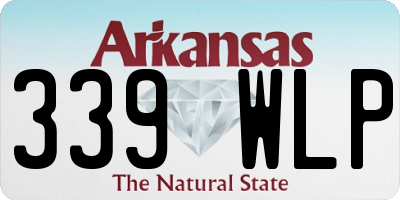 AR license plate 339WLP
